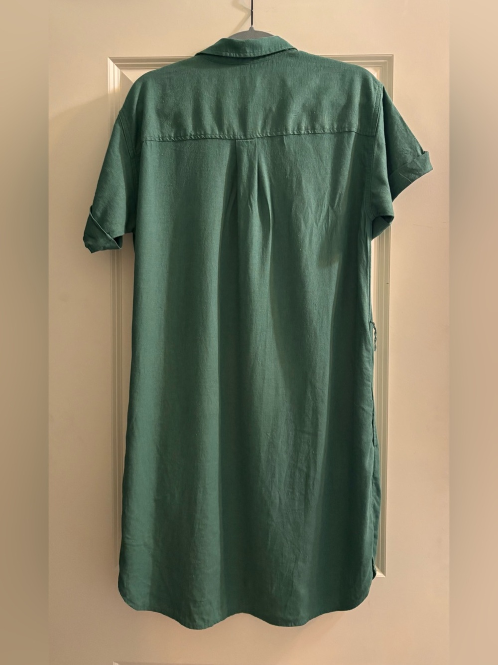J. Crew Linen blend belted mini shirtdress
Green size Small
Button up - Picture 8 of 8